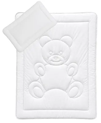Produktbild von KiGATEX Kinderbettdecken-Set 100x135 + 40x60 cm – Ganzjahresdecke & Flachkissen –   – waschbar bei 95 °C – allergikergeeignet