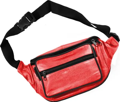 Produktbild von Hüfttasche Bauchtasche Körpertasche Leder Reißverschlussfächer Damen Herren Rot