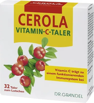 Immagine prodotto di Dr Grandel Cerola Vitamina C Thaler per la suzione, 32 compresse