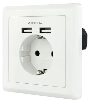 Immagine prodotto di Presa Schuko con 2 prese USB