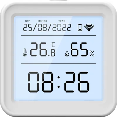 Produktbild von TH08 Temperatur- & Luftfeuchtigkeitsanzeige mit Bluetooth & APP-Anbindung, präzise & kompakt