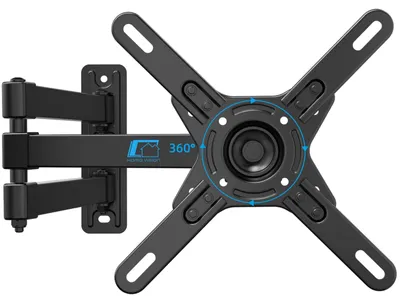 Immagine prodotto di Supporto a parete per TV da 55 cm, compatibile con schermi da 17-42 pollici, rotazione a 360°, inclinazione a 180°, capacità di carico 15 kg, standard VESA 200x200 mm, ideale per il soggiorno