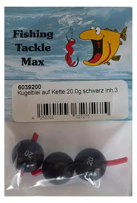 Produktbild von Kugelbleie mit Schlauch Angelblei 20 g