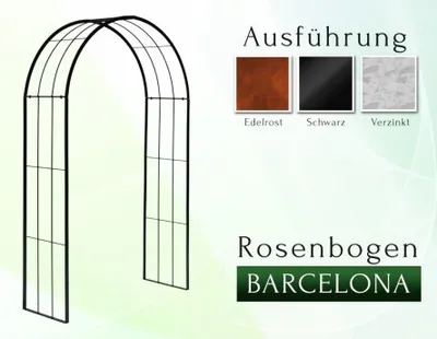 Produktbild von Traumhafter Rosenbogen BARCELONA Gesamtbreite 1,9 m Verzinkt Pergola Rozenboog Rose Arch
