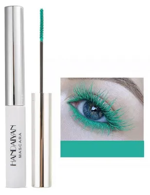 Immagine prodotto di Mascara 4D, effetto allungante, a lunga durata, resistente all'acqua (colore smeraldo), 10 g