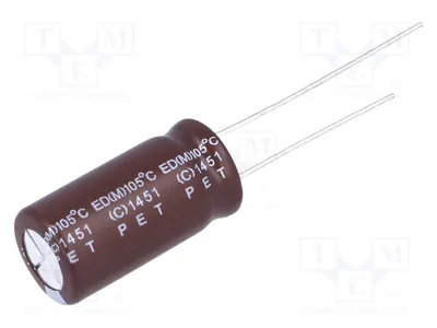 Produktbild von 10x Kondensator: elektrolytisch geringe Impedanz THT 1500uF 10VDC ED1A152MNN1020 E