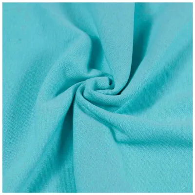 Bündchenstoff Schlauchware 35(70)cm breit Meterware ab 25cm Jersey Oeko-Tex helltürkis