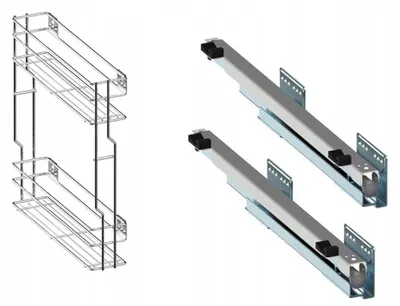Produktbild von Rejs Cargo 15 Chrom Seitenkorb Rechts mit Soft-Close