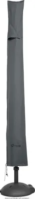 Produktbild von Schutzhülle Schneider Schirme Premium für Sonnenschirm bis Ø 400 cm / 300 x 300 cm anthrazit, wasserdichtes Polyester-Sp