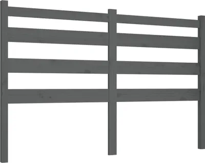 Obrázok produktu pre vidaXL Čelo postele Grey 186x4x100 cm Masívne borovicové drevo