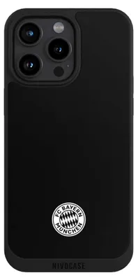 Produktbild von NIVOCASE Handyhülle für Apple iPhone 15 Pro Max Hülle NIVOpure Case Schwarz FC Bayern München FCB Offizielles Lizenzprodukt