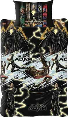 Immagine prodotto di Black Adam - Biancheria da letto reversibile TC137 (letto singolo) (colorata)