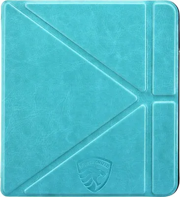 Image de Dutch Shield - Origami Case Housse pour Kobo Libra 2 Ebook - Housse à rabat Ereader Housse de protection Cover Origami Sleepcover, Turquoise