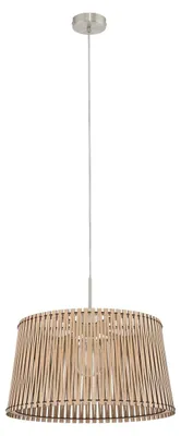 Image de Eglo 96193 Suspension Sendero Ø 45cm nickel mat érable