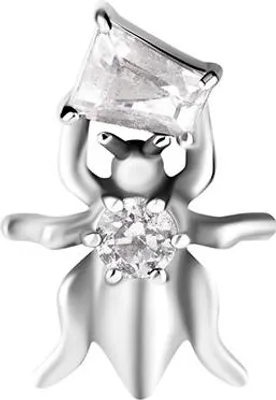 Produktbild von CoCr Schmuckaufsatz - Silber mit weißem Zirkonia
