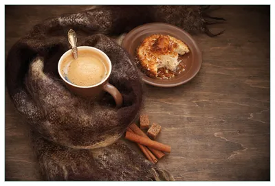 Produktbild von Wallario Küchenrückwand aus Glas, Größe: 90 x 60 cm, Motiv: Kuchen und Kaffeegenuss | Spritzschutz | abwischbar | pflegeleicht | in
