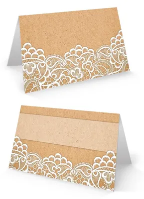 Produktbild von 100 Stück kleine weiß beige creme natur vintage Tischkarten SPITZE Kraftpapier Optik - Namensschilder Namenkärtchen Tischdeko Hochzeit Taufe Kommunion Geburtstag shabby chic Jubiläum25 Stück