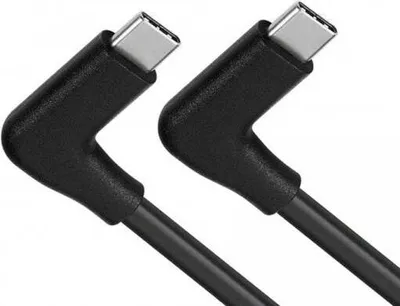 Immagine prodotto di SYSTEM-S Cavo USB 3.1 Gen 2 5 m da spina di tipo C a spina 2x ad angolo in nero