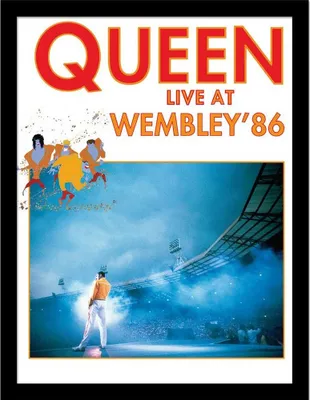 Immagine prodotto di Queen - Poster incorniciato "Live At Wembley 86" PM12157 (35 cm x 45 cm x 1,7 cm) (a colori)