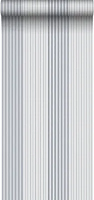 Zdjęcie produktu dla Sanders & Sanders Tapeta paski ciemnoniebieskimIszarym 53 cm x 10.05 m