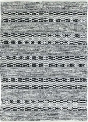 Zdjęcie produktu dla Czarno-biały bawełniany dywan etniczny 160x230