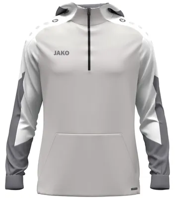 Obrázek produktu pro JAKO Unisex mikina na zip Dynamic - 6770, barva:světle šedá/bílá/šedá, velikost:XL