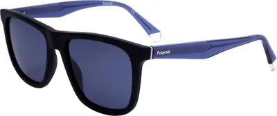 Produktbild von Polaroid PLD 2102/S/X 0VK MATTE BLACK BLUE 55/17/150 Herren Sonnenbrillen