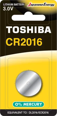 Zdjęcie produktu dla Bateria Specjalistyczna TOSHIBA Litowa CR 2016 3V Blister 1szt