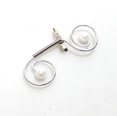 Produktbild von Anstecker Anstecknadel Corsage Revers Clip Hochzeit Bräutigam Brosche Pin L8cm