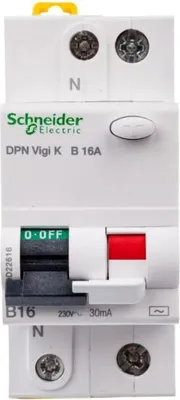 Immagine prodotto di Interruttore differenziale DPNVigiK-B16-30-1N-AC B 16A 1N 30 mA tipo AC