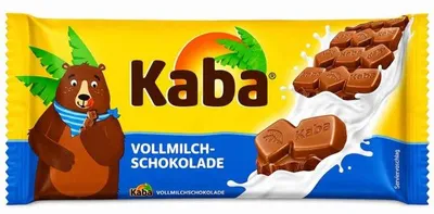Produktbild von Kaba Tafel Vollmilchschokolade mit einer cremigen Textur Packung 90g