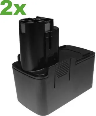 Produktbild von 2x Hochleistungs Werkzeug Ni-MH Akku 9,6V 3000mAh ersetzt BOSCH 2 607 335 035, 2 607 335 037, 2 607 335 072, 2 607 335 089, 2 607 335 152, 2 607 335 230, 2 607 335 254, BAT001