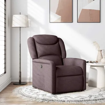 Image de Fauteuil relax pratique Tissu marron foncé - Fauteuil TV & Relax ,meubles design 8055121 1parcel