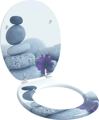 Immagine prodotto di Sedile per toilette con chiusura morbida Grigio 44 x 38 cm