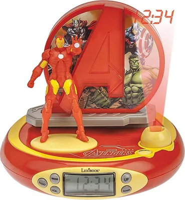Produktbild von Lexibook 3D budík s projektorom Avengers Iron Man
