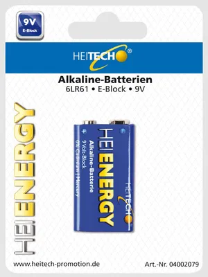 Image de Pile alcaline 9V/ E-Block 1 pièce