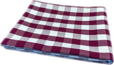 Produktbild von Tischwäsche 2 cm Karo Farbe rubin 100% Baumwolle 80 x 80