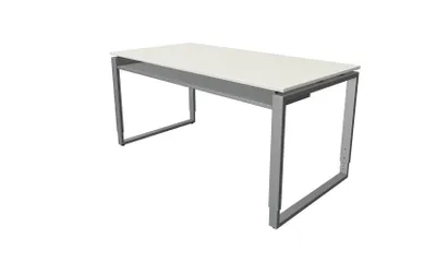 Produktbild von Kerkmann Schreibtisch Architekt 160 x 80 x 68-82 cm Bügelgestell Weiß