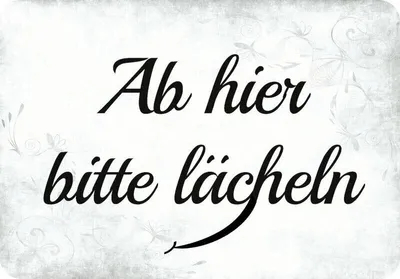 Produktbild von Kulthänger Blechschild Lächeln KH 022