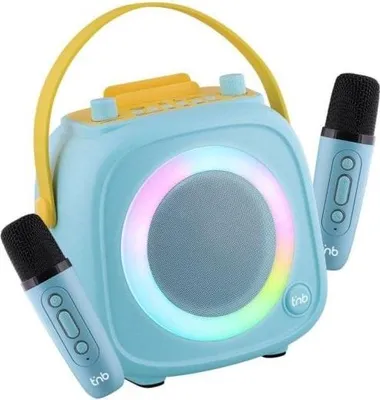 Produktbild von TnB Karaoke-Lautsprecher 10 W Bluetooth Akku 5 Stunden 2 Mikrofone Blau