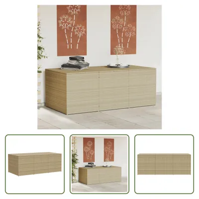 Image de Le magasin vivant Gartentruhe Beige 984L Poly Rattan