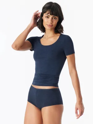 Produktbild von Schiesser Damen Panty 2-Pack Personal Fit - blau - Größe L