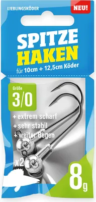 Produktbild von Lieblingsköder spitze Haken 8g #3/0