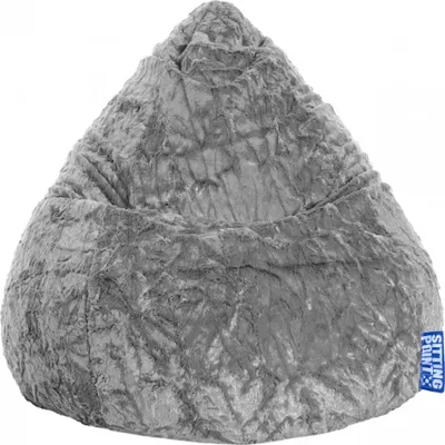 Produktbild von Sitting Point Bean Bag Fluffy XL 70 x 110 cm,  Mittelgrau 70x10cm
