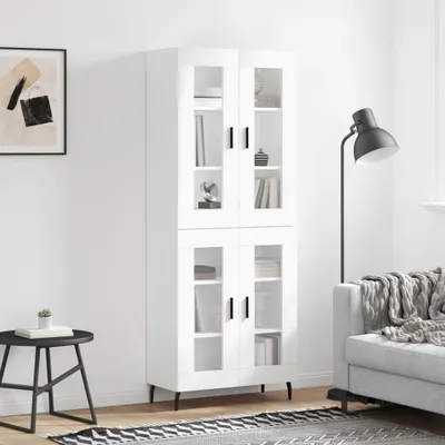 Produktbild von vidaXL Highboard Weiß 69,5x34x180 cm Holzwerkstoff