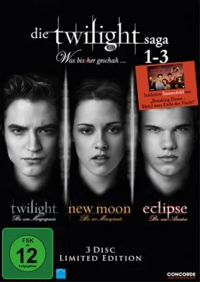 Produktbild von Die Twilight-Saga 1-3 (Twilight,New Moon,Eclipse)