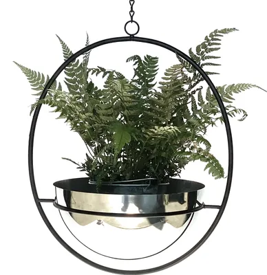 Immagine prodotto di DanDiBo cesto da appendere piante da parete in metallo per interni 78 cm 96087 L con vaso appendiabiti in argento appendino per fiori appendino per fiori appendiabiti per fiori appendino per vasi