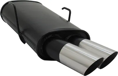 Immagine prodotto di Scarico sportivo Novus per Peugeot 106 2x76mm Silenziatore posteriore MS-Design con ABE