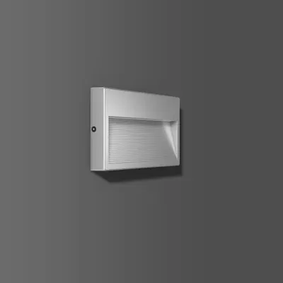 Zdjęcie produktu dla RZB Brick duo, Oświetlenie zewnętrzne ścienne, Srebrny, Odlane aluminium, IP65, Fasada, I