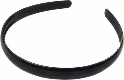 Produktbild von Jumadas schwarzes Diadem 1 cm – einfaches Haarband-Diadem für Männer und Frauen